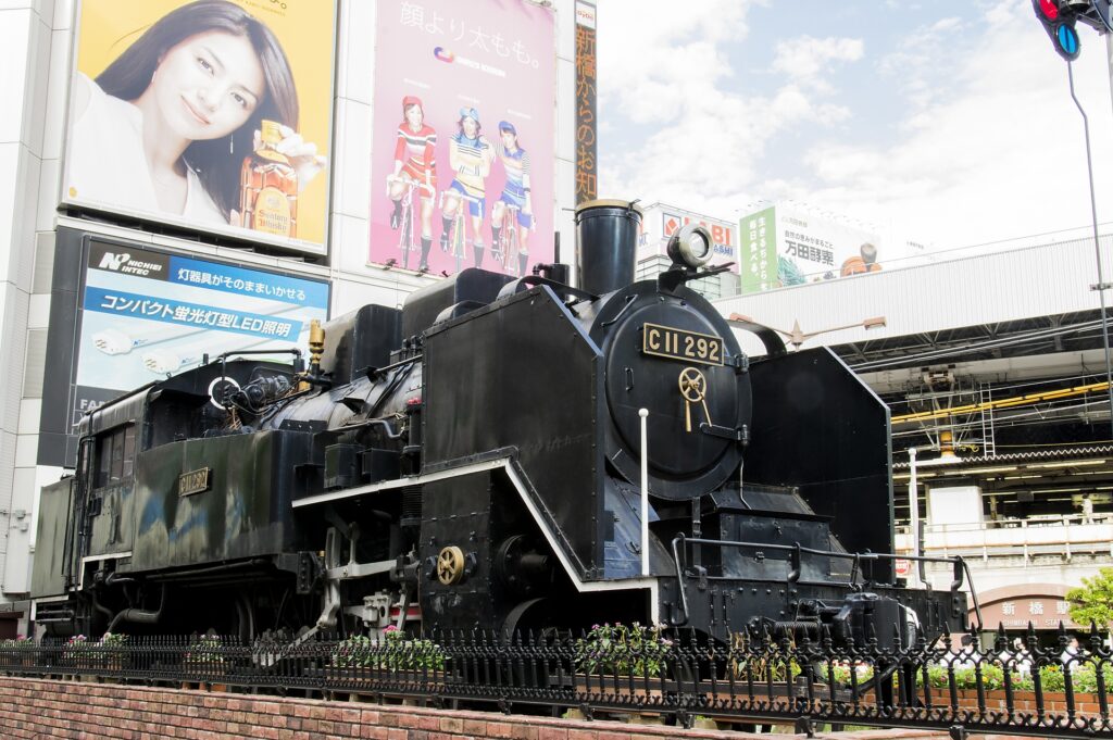 JR新橋駅前SL