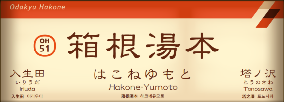 小田急・箱根登山鉄道箱根湯本駅