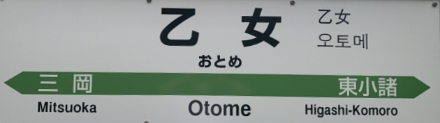JR乙女駅